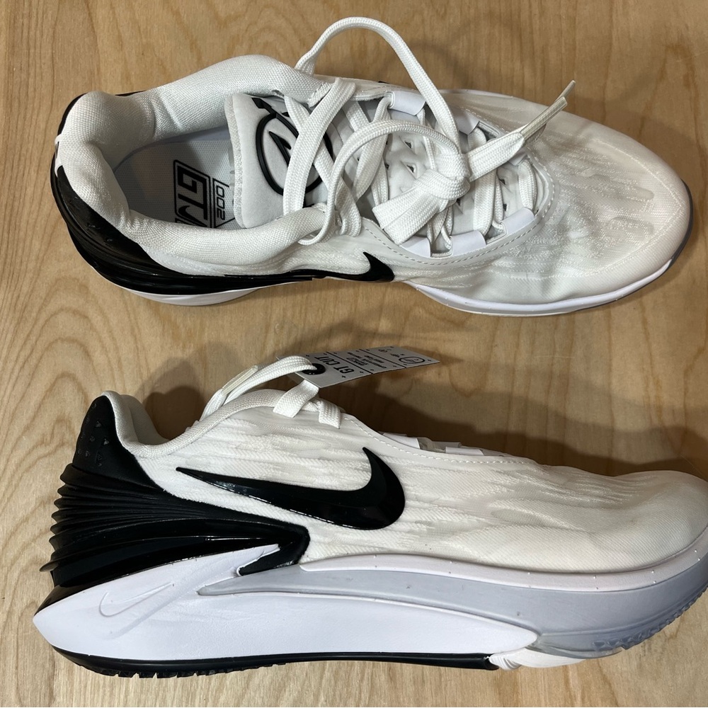 Nike Air Zoom GT Cut 2 TB Promo Basketball Shoes White/Black Mens 7.5/Womens 9